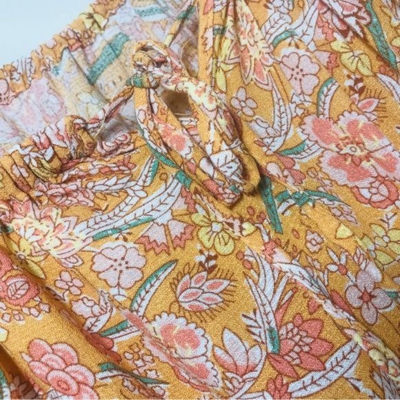 RACHEL ZOE Floral Print Off The Shoulder Drop Waist Dress Size Medium - Picture 7 of 8